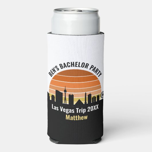 Las Vegas Strip Sunset Aangepaste Vakantie (Seltzer Achterkant)