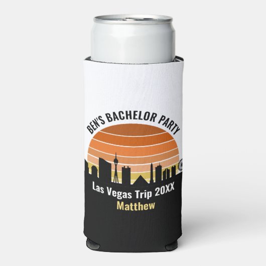 Las Vegas Strip Sunset Aangepaste Vakantie (Seltzer Voorkant)