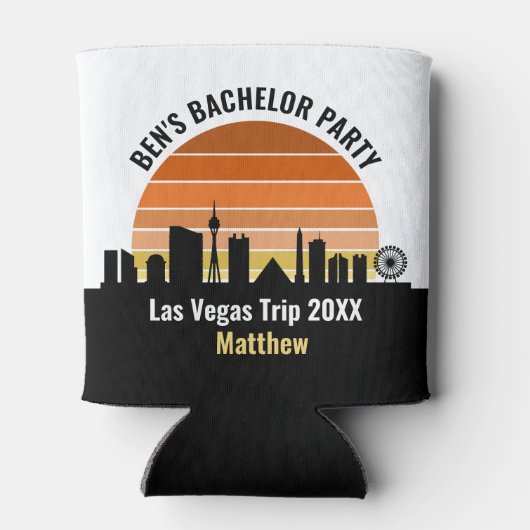 Las Vegas Strip Sunset Aangepaste Vakantie Blikjeskoeler (Achterkant)