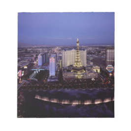 Las Vegas Strip Uitzicht Casino Gambling City Notitieblok