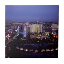 Las Vegas Strip Uitzicht Casino Gambling City Tegeltje