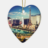 Las Vegas Strip Uitzicht Keramisch Ornament (Links)