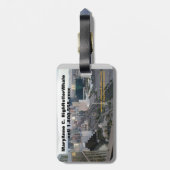 Las Vegas Strip Uitzicht Night & Day Bagagelabel (Achterkant verticaal)