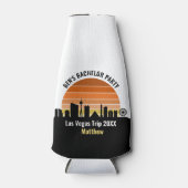 Las Vegas Strip Zonsondergang Aangepaste Vakantie Flesjeskoeler (Voorkant)