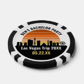 Las Vegas Strip Zonsondergang Aangepaste Vakantie Poker Chips (Enkel)