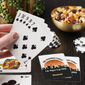 Las Vegas Strip Zonsondergang Aangepaste Vakantie Pokerkaarten (Insitu)