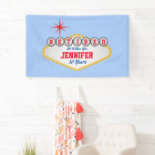 Las Vegas Style Sign In Personalize Spandoek (Insitu)