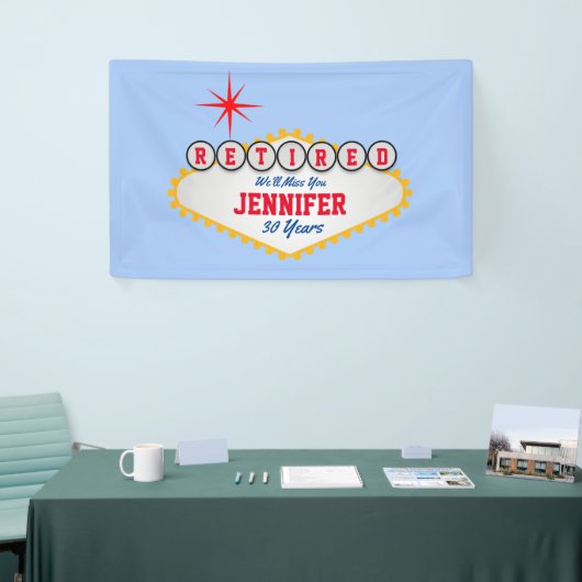 Las Vegas Style Sign In Personalize Spandoek (Beurs)