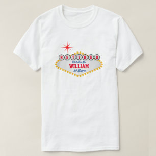 Las Vegas Style Sign In Personalize T-shirt