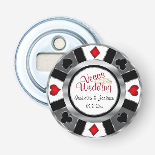 Las Vegas Styled Wedding Silver, Grey, White en Re Button Flesopener