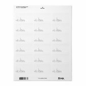 Las Vegas Stylized Skyline | Blanco etiket (Full Sheet)