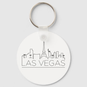 Las Vegas Stylized Skyline Sleutelhanger