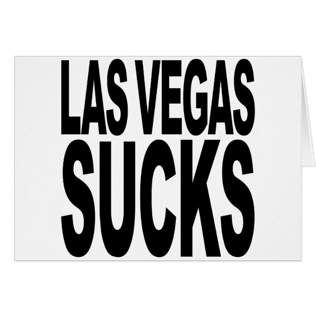 Las Vegas Sucks (Voorkant Horizontaal)
