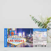 Las Vegas Surprise Trip boarding Pass Cicket (Staand voorkant)