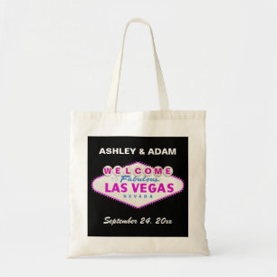 Las Vegas teken bestemming bruiloft welkomsttas Tote Bag