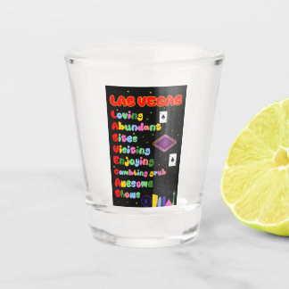 Las Vegas Tourist Acroniem Shot Glass Glas