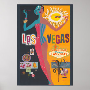 Las Vegas Travel Ad Poster
