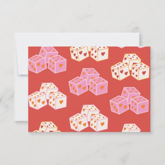 Las Vegas Trouwpijl teken rsvp reactie kaarten (Achterkant)