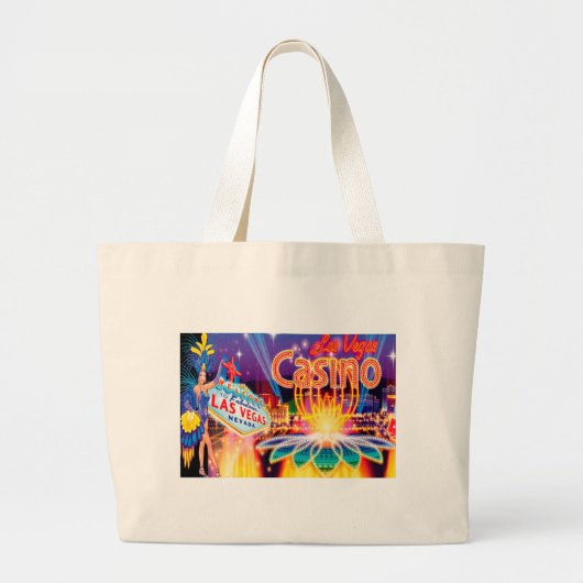 Las Vegas Vacation Grote Tote Bag (Voorkant)
