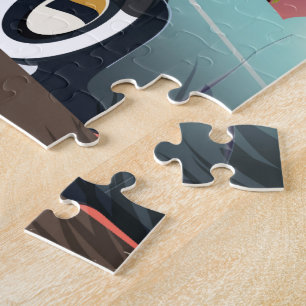 Las Vegas vakantieposter in vintage stijl Legpuzzel