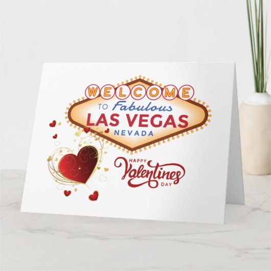 Las Vegas Valentijnskaart Kaart (Voorkant)