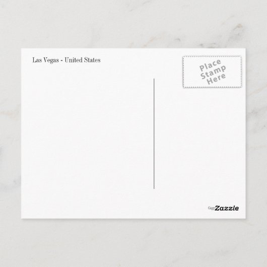 Las Vegas - Verenigde Staten Briefkaart (Achterkant)