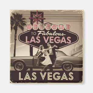 Las Vegas Verenigde Staten vintage Magneet