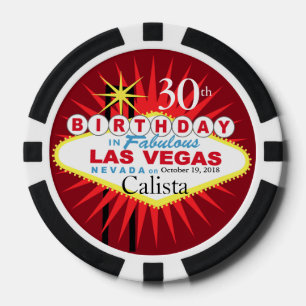 Las Vegas verjaardag casino chip