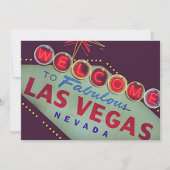 Las Vegas verjaardagsfeest uitnodiging (Voorkant)