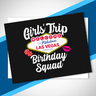 Las Vegas Verjaardagsfeestje - Meidenreis Verjaard Briefkaart