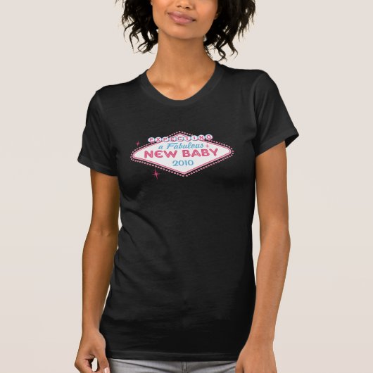 Las Vegas Verwacht aangepast jaar T-shirt (Voorkant)