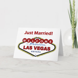 Las Vegas Viens De Se Marier ! Carte faire-part.