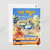 Las Vegas vintage briefkaart (Voorkant / Achterkant)