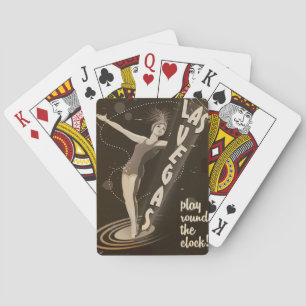 Las Vegas vintage reisposter Pokerkaarten