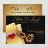 Las Vegas VIP Ontvangst | zwart Kaart (Voorkant / Achterkant)