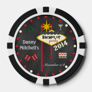 Las Vegas vrijgezellenfeest 2014 Aandenken Poker Chips