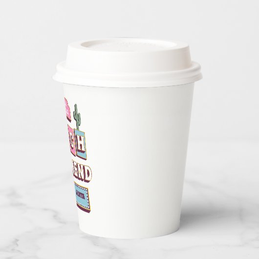 Las Vegas vrijgezellenfeest Papieren Bekers (Links)