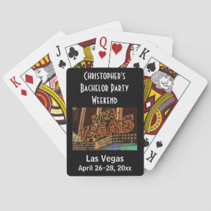 Las Vegas vrijgezellenfeest weekend trip cadeau Pokerkaarten