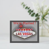 Las Vegas Wedding Aankondiging (Staand voorkant)