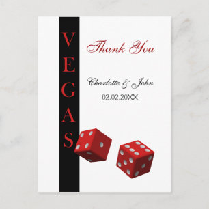Las Vegas Wedding Bedankt kaarten