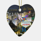 Las Vegas Wedding Date Holiday Ornament (Links)