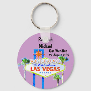 Las Vegas Wedding Date Sleutelhanger