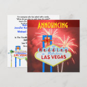 Las Vegas Wedding Fireworks Kaart (Voorkant / Achterkant)