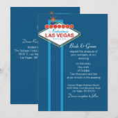 Las Vegas Wedding Invitation Kaart (Voorkant / Achterkant)