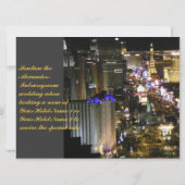 las vegas Wedding Invitation Kaart (Achterkant)