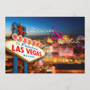 Las Vegas Wedding Invitation Kaart