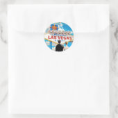 Las Vegas Wedding Invitation Ronde Sticker (Tas)