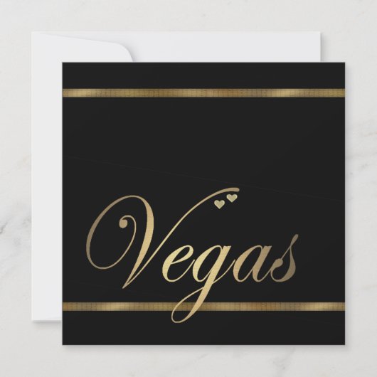 Las Vegas Wedding Invitation Sjabloon Kaart (Voorkant)