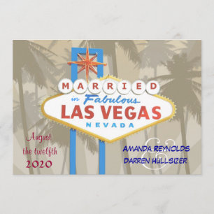 Las Vegas Wedding Invitations Kaart