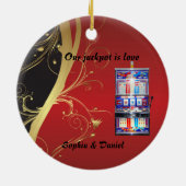 Las Vegas Wedding Jackpot Keramisch Ornament (Achterkant)